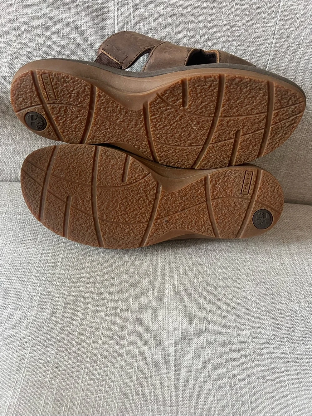 Timberland Earthsteppers Brown Slide Sandals, men’s 11, casual summer logo